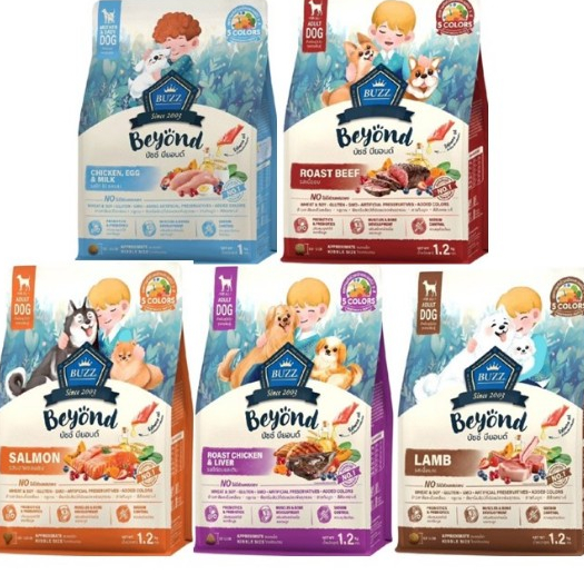 Buzz Beyond Dog อาหารสุนัข เกรดพรีเมี่ยม กลูเตนฟรี ขนาด 1kg.-1.2kg.*โปรดอ่านรายละเอียดก่อนสั่งซื้อ