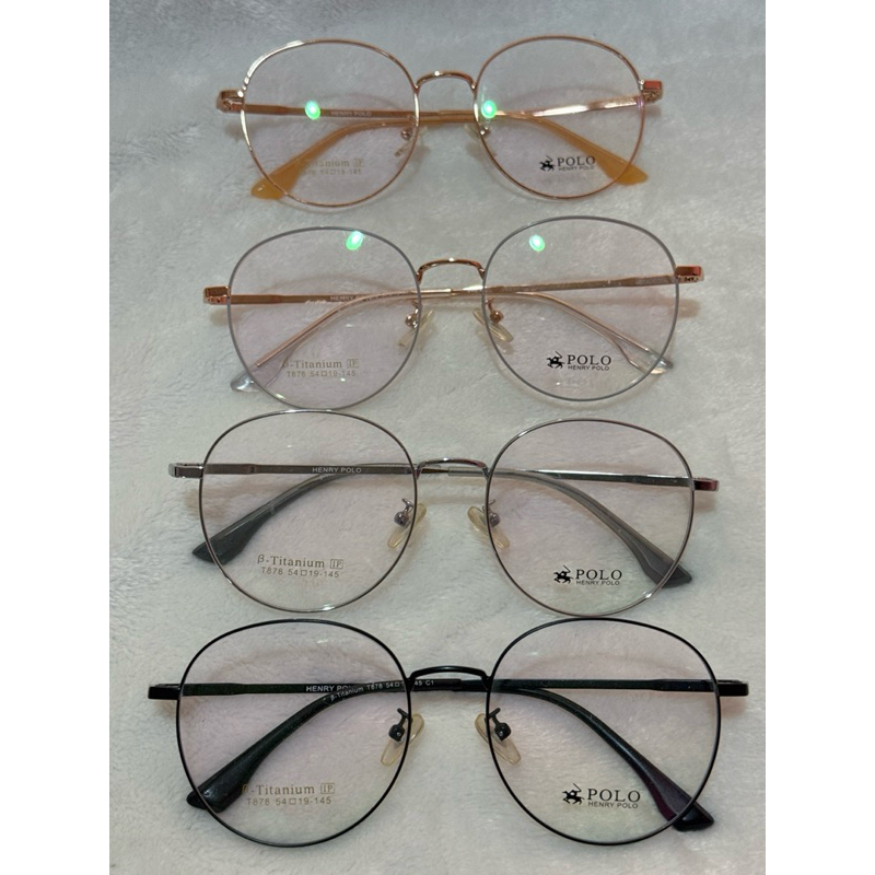 POLO HENRY POLO 54-19-145 Titaniumแว่นตาพร้อมเลนส์บลูบล็อกออโต้