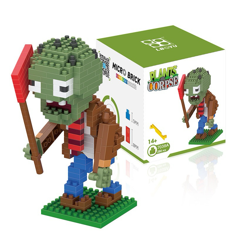 ตัวต่อplant vs zombie บล็อกตัวต่อปริศนา 3D ของเล่นของขวญ เสริมการศึกษา สําหรับเด็ก  พร้อมส่ง - รูปที่ 2