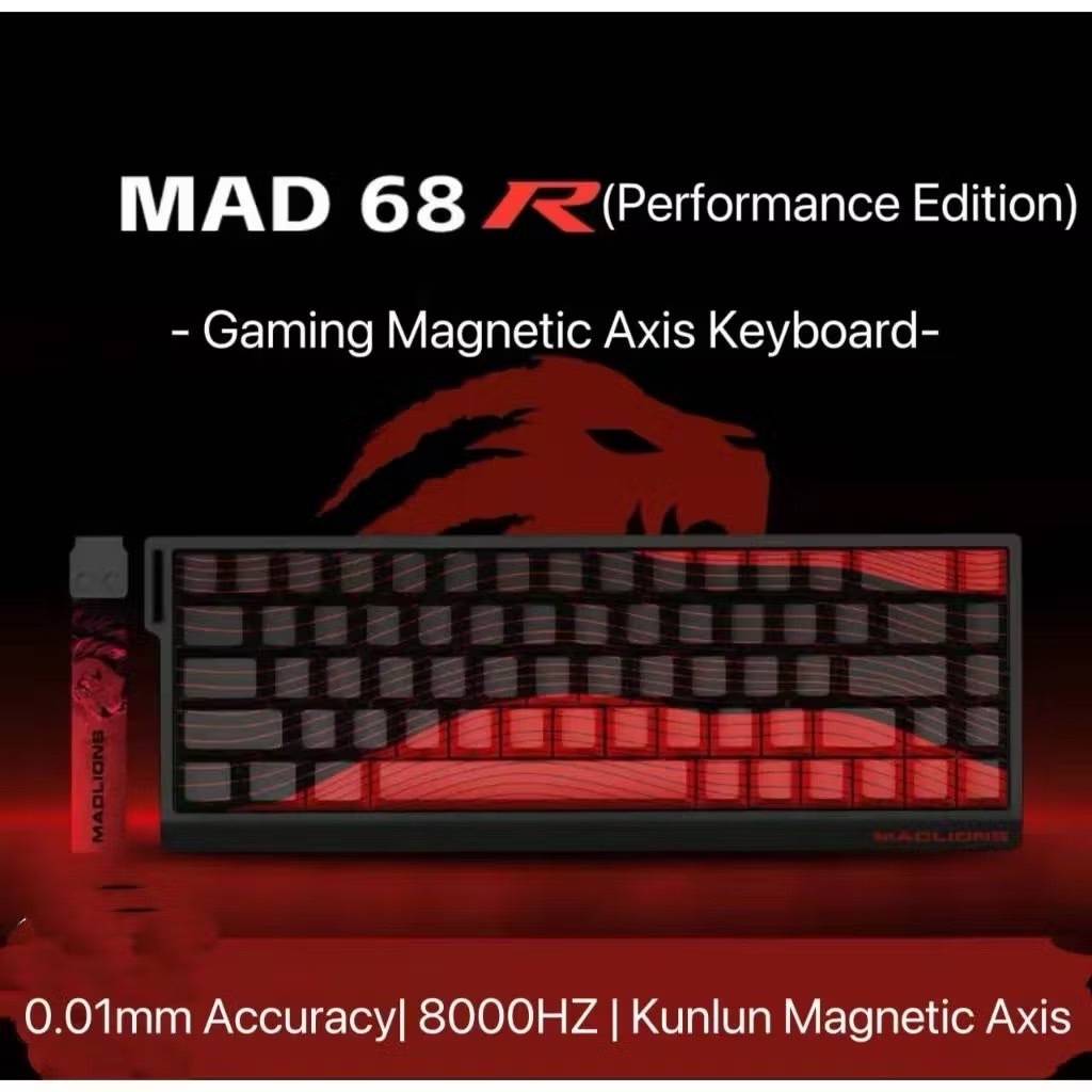 FGG 60/68 HE คีย์บอร์ดสวิตช์แม่เหล็กสําหรับเล่นเกม การเชื่อมต่อแบบมีสาย Hot Swap แบบเต็มคีย์