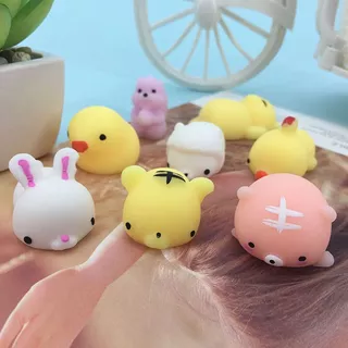 พร้อมส่งในไทย สกุชชี่จิ๋วแพ็คละ 50 ตัวของเล่นบีบสกุชชี่ รูปการ์ตูนสัตว์น่ารัก สกุชชี่จิ๋ว สกุชชี่