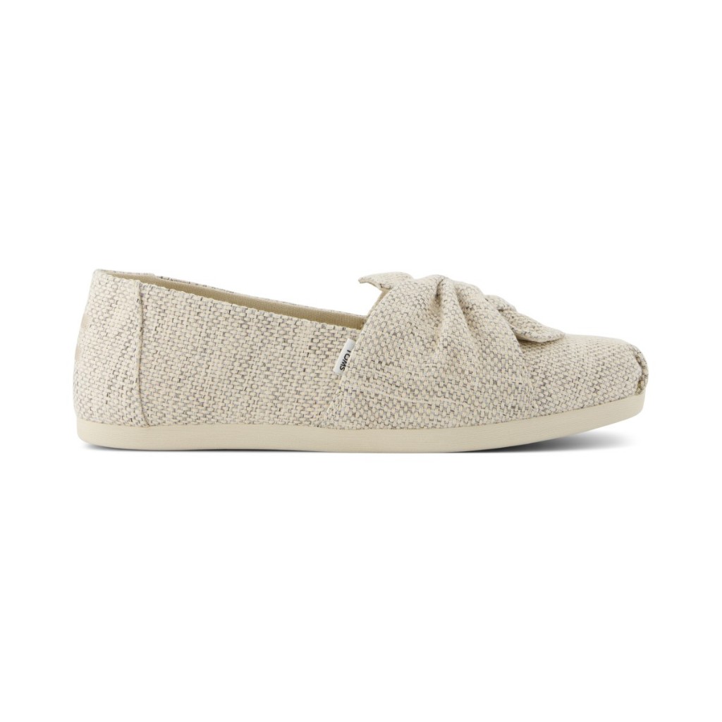 TOMS รองเท้าลำลองผู้หญิง สลิปออน รุ่น Alpargata Fog Beachside Woven Knot (CE) รองเท้าลิขสิทธิ์แท้