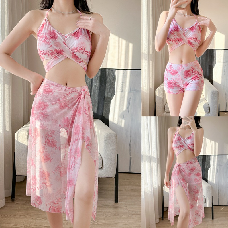 ชุดว่ายน้ำหญิง ชุดว่ายน้ําแฟชั่น กระโปรง ผ้าแห้งเร็ว รุ่นใหม่ มีฟองน้ำ#0674 - รูปที่ 2