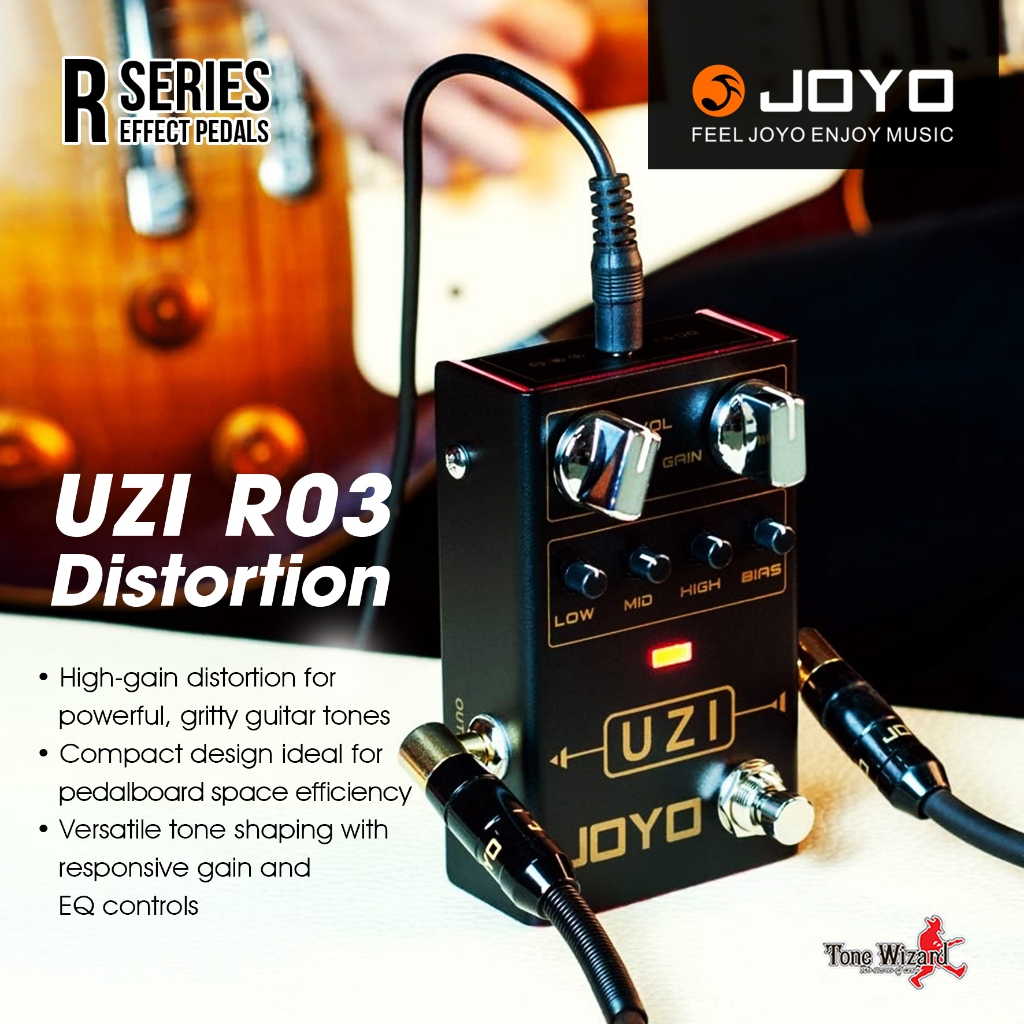 JOYO เอฟเฟค Pedal Effect Distortion 9V20mA UZI R03 (2150)