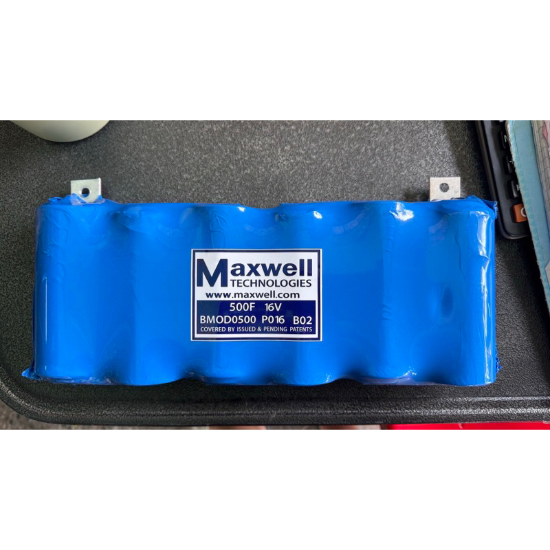 คาปา MAXWELL ของแท้100%  16v.​ ค่า​ cca สูง​ max​ well​ รุ่น (maxwell16v.500f.แพ็ค​สีฟ้า)​