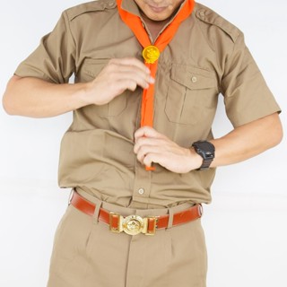 เสื้อลูกเสือ ตราชัยยะ *ไซส์เล็กกว่าสมอ* ใบเสร็จหมายเหตุไว้ ร…