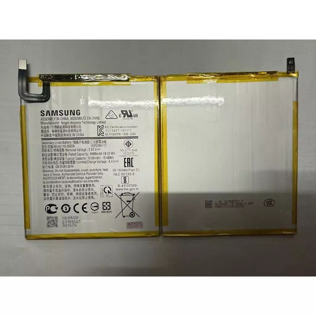 แบตเตอรี่ เเบต SAMSUNG Galaxy Tab A9 2023 8.7 / SM-X110 SM-X115 คุณภาพระดับพรีเมี่ยม HQ-3565N  battery แถมชุดไขควง ราคา ถูกที่สุด ดีลบีเคเค แกลเลอรีภาพที่ 2