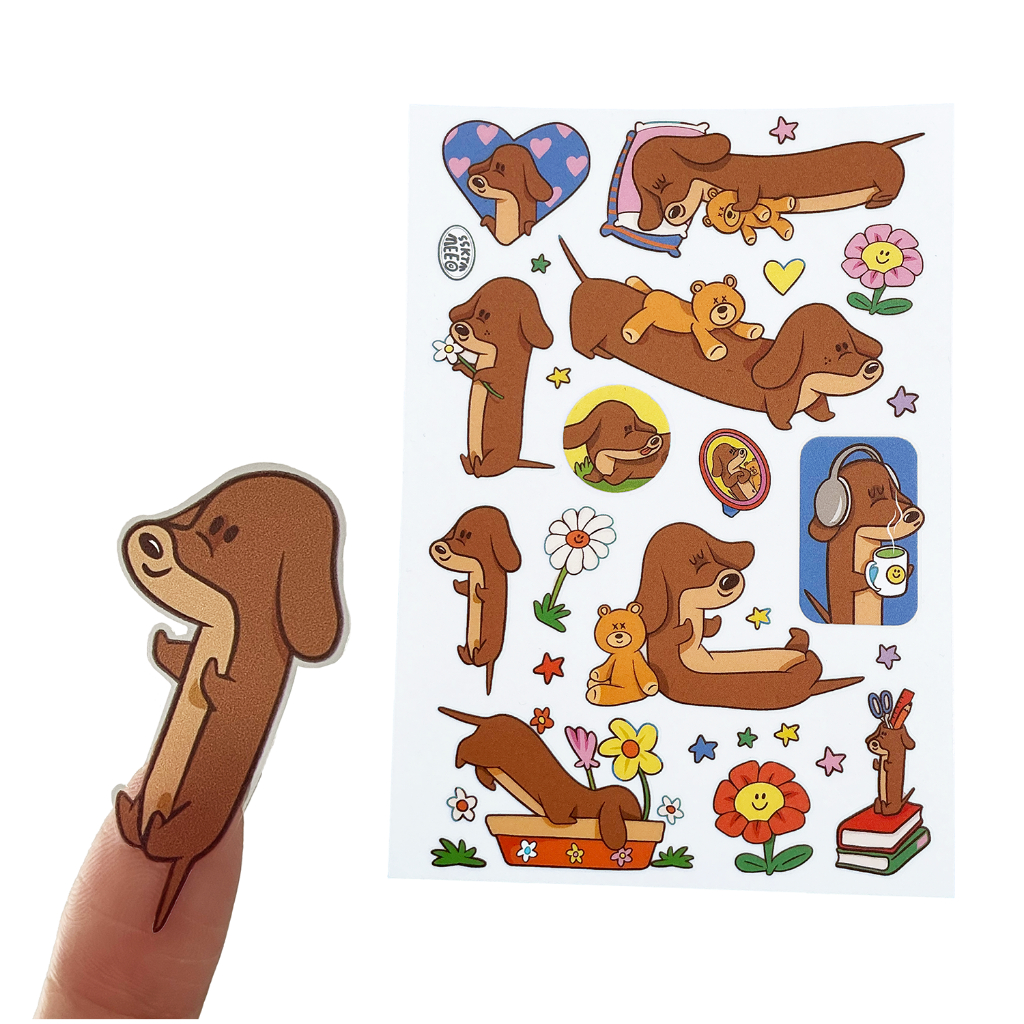 ssktmmee - sticker(Dachshund) ลายน้องหมาดัชชุน สุดน่ารัก