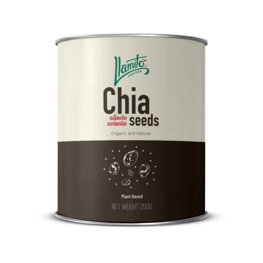 Llamito ยามิโตะ เมล็ดเจีย ออร์แกนิค (Organic Chiaseed) ขนาด 250g