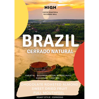 Brazil Cerrado Natural เมล็ดกาแฟ บราซิล