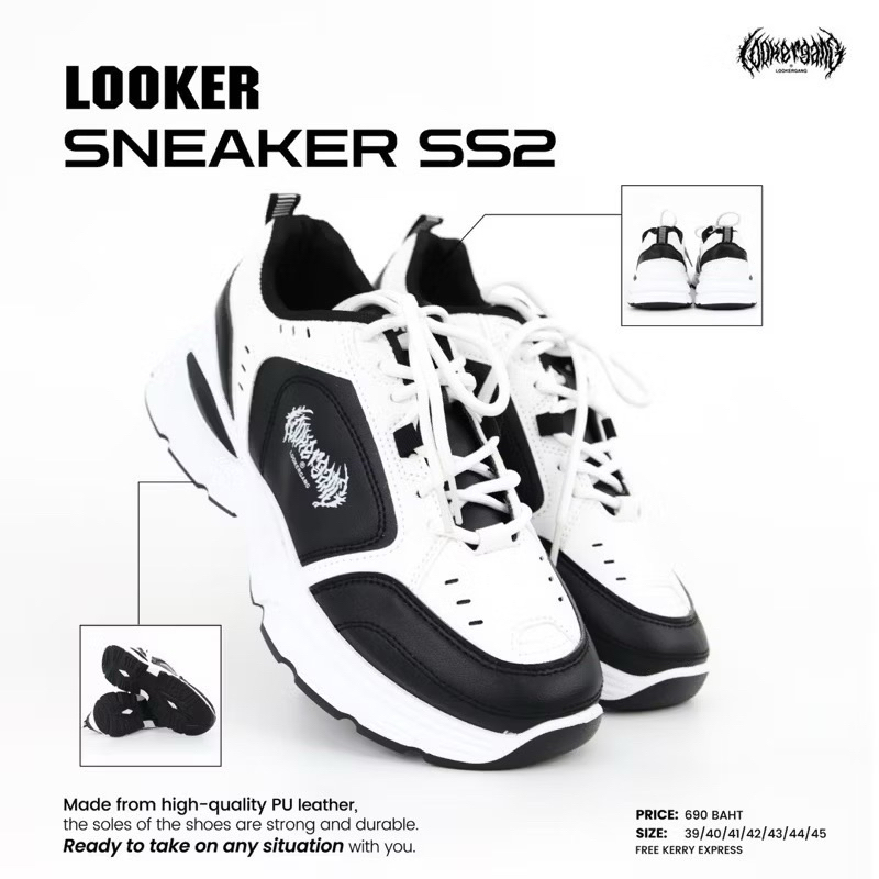 LOOKER - รองเท้าผ้าใบข้อต่ำ