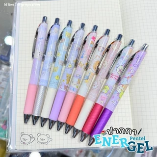 🎀ปากกาเจล Energel ลาย Sanrio,Rilakkuma,Sumikko,Shinchan Made in japan ปากกาเจล (หมึกสีดำ) จากญี่ปุ่นแท้100% 🌈
