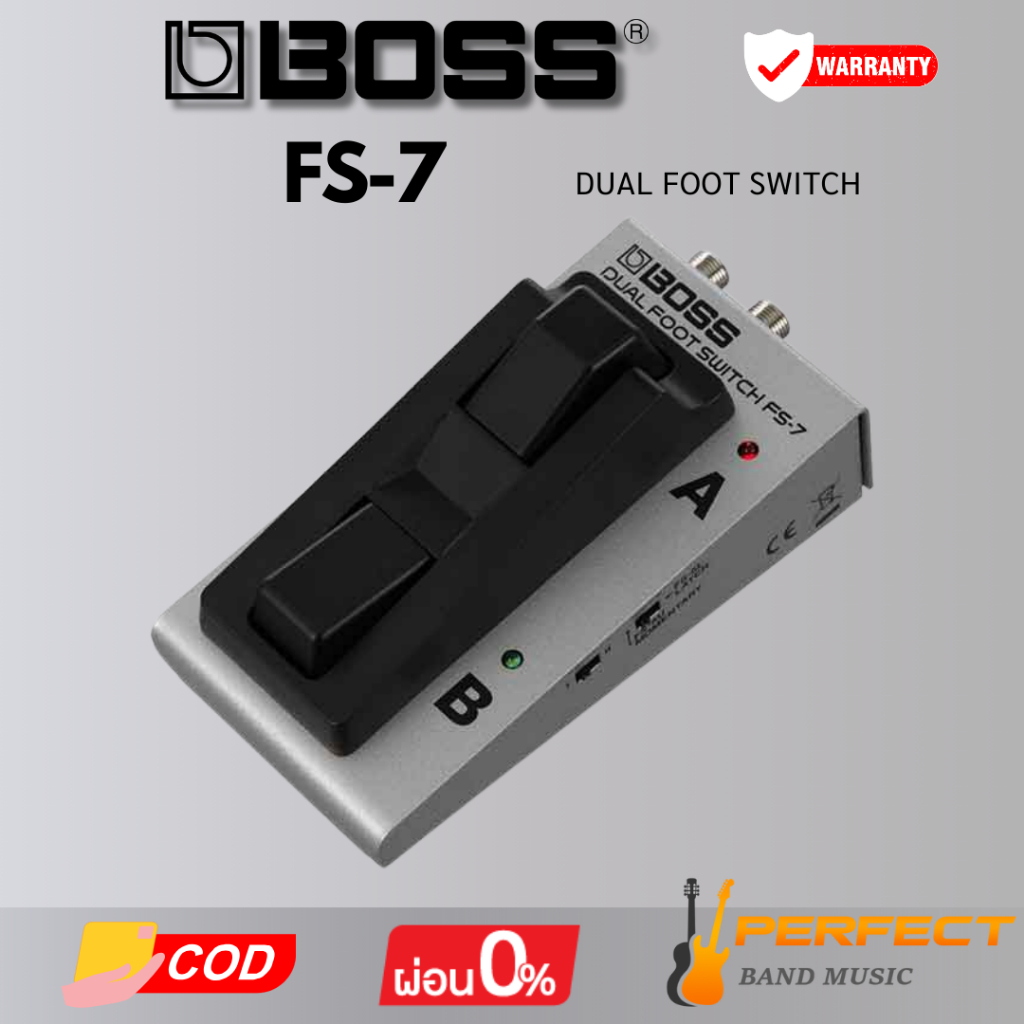 ฟุตสวิตซ์ BOSS FS-7 Dual Foot Switch [ผ่อน 0% 10เดือน]