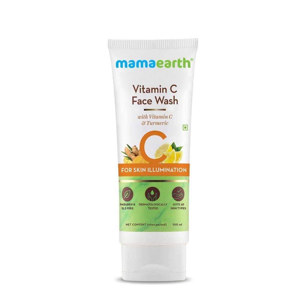 Mamaearth Vitamin C Face Wash with Vitamin C and Turmeric for Skin Illumination (100g