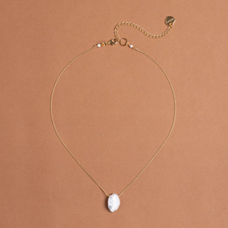 WHITE PEARL DELICATE CHAIN NECKLACEสร้อยคอจี้มุก