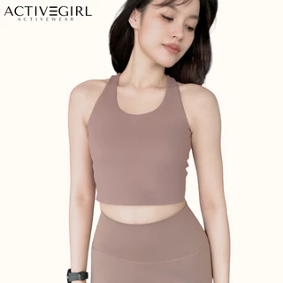 ActiveGirl - รุ่น Basic Slim Fit Bra สปอร์ตบราฟองน้ำเย็บติด (ผ้าพรีเมี่ยม)