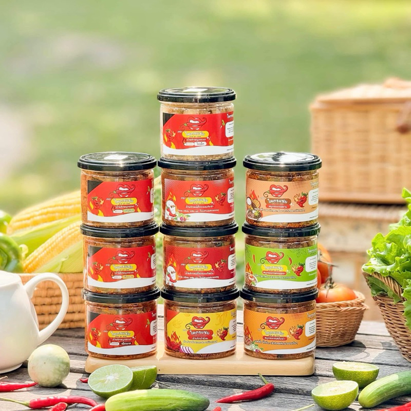 เรทเปิดบิล 15 กระปุก - น้ำพริกหมูกระจกโคตรแซ่บ ( แพ็คเกจใหม่ ) อร่อยแซ่บ ไม่เหม็นหืน !! ระบุรสชาติหมายเหตุทุกครั้ง