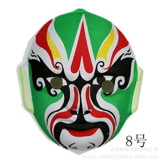 หน้ากากงิ้ว หน้ากากงิ้วจีน /หลายสี/ หน้ากากกระดาษ / มาพร้อมสาย Masks