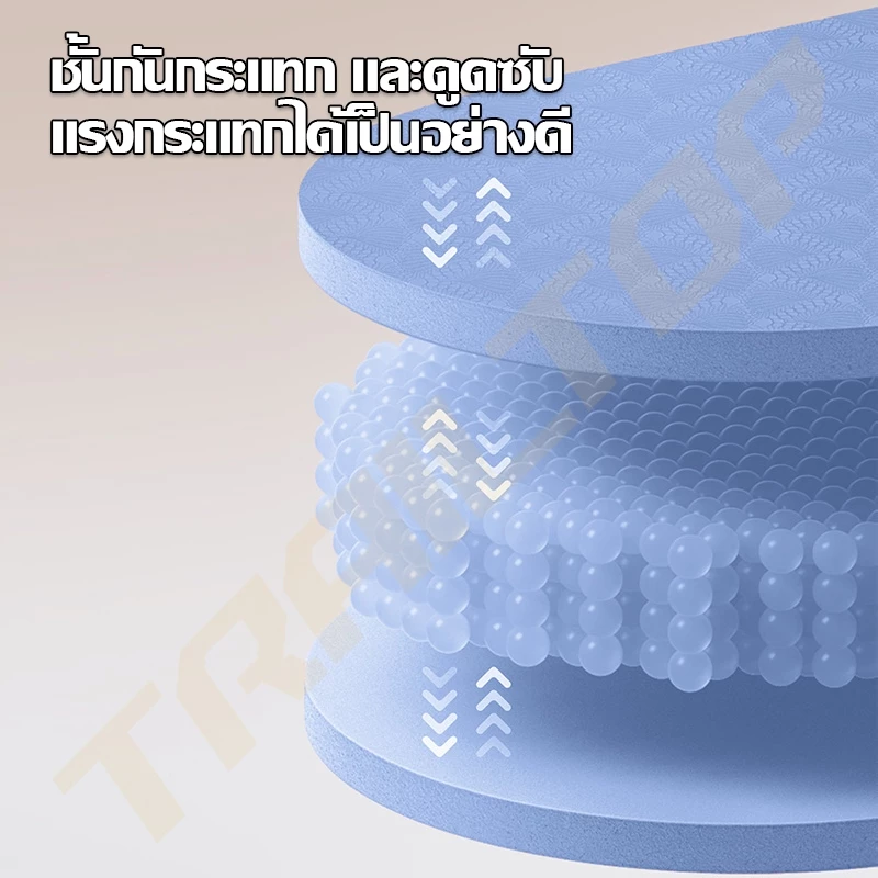TRAILTOP เสื่อโยคะ TPE ยางธรรมชาติ 6/8mm กันลื่น ทนทาน thumbnail 8
