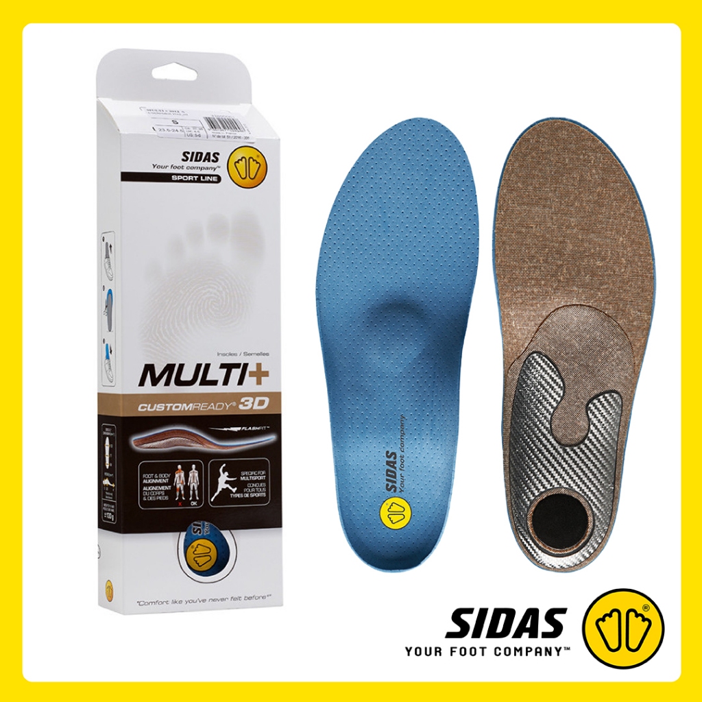 SIDAS Multi+ Insoles แผ่นรองเท้าพรีเมี่ยมรุ่นอเนกประสงค์ ใช้งานได้หลากหลายกิจกรรม