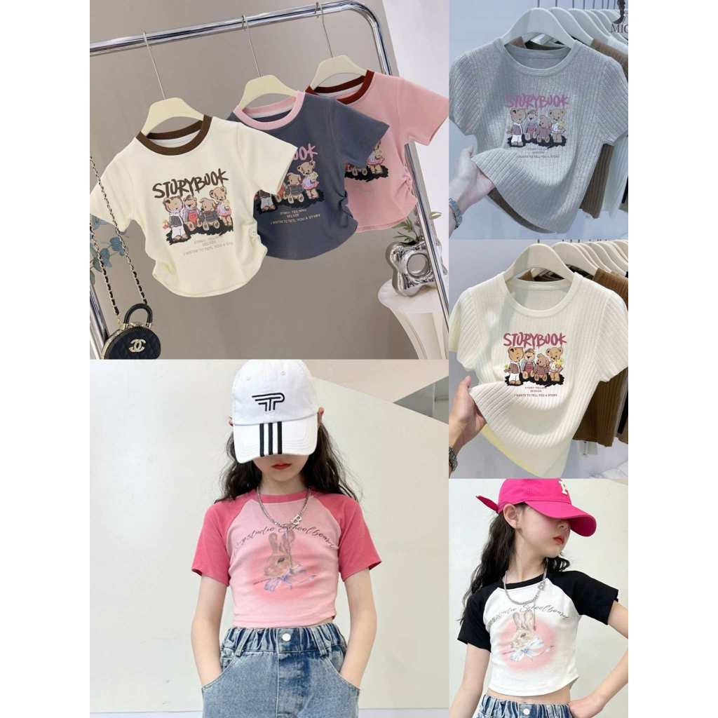 (**พร้อมส่งจากในไทย**) NO.803/804/805/806/807/808/809 เสื้อยืดเด็ก สกรีนลาย