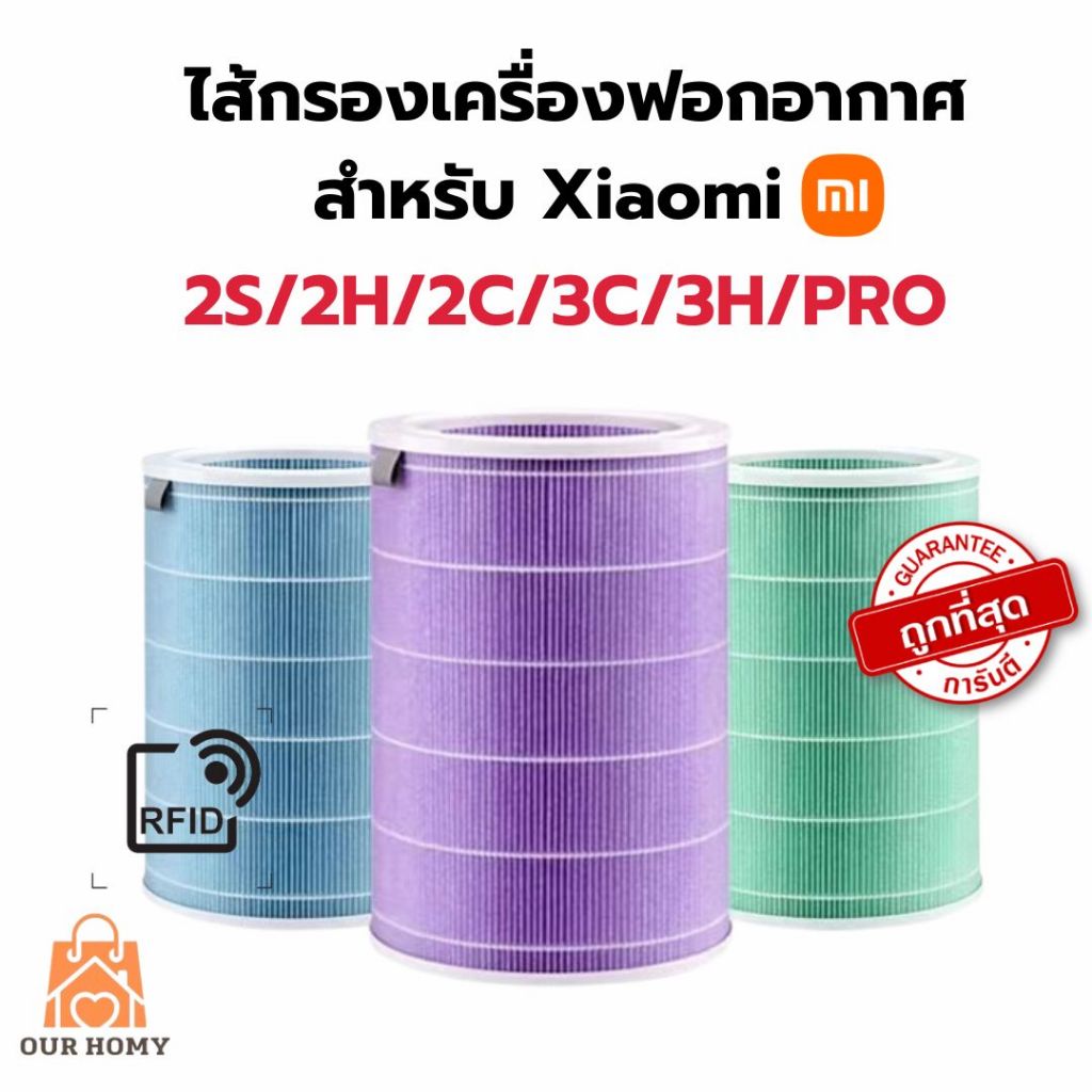 《พร้อมส่งในไทย》(RFID)ไส้กรองอากาศสำหรับเครื่องXiaomi 2S 2H 3H 3C PRO 4Lite 4 4PRO
