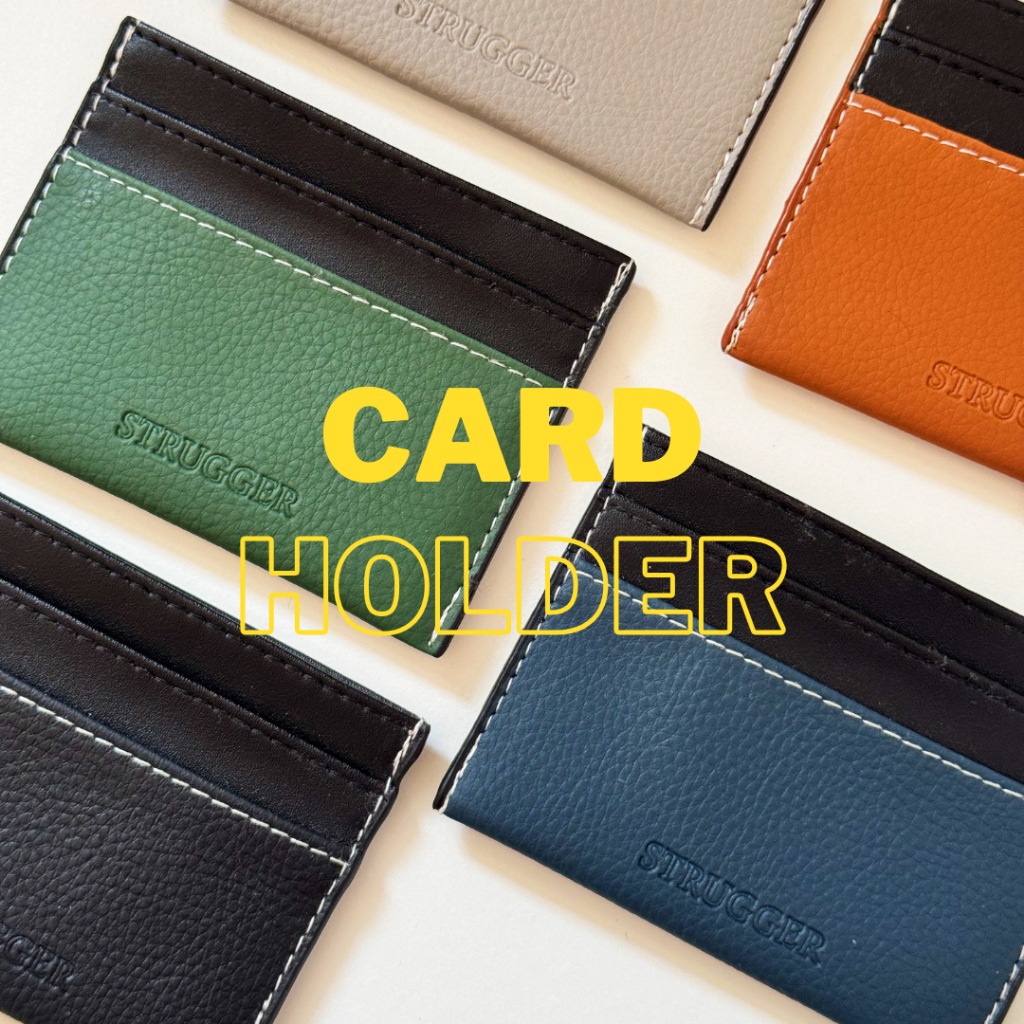 CARD HOLDER กระเป๋าใส่บัตร/เงิน หนังแท้ unisex สไตล์ minimal