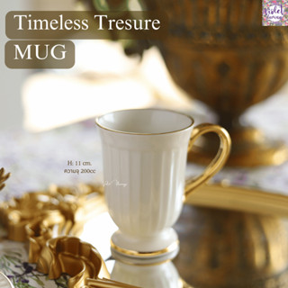 Violet Flamingoo แก้ว MUG สีขาว (Ivory) ขอบทอง มือจับทอง รุ่…