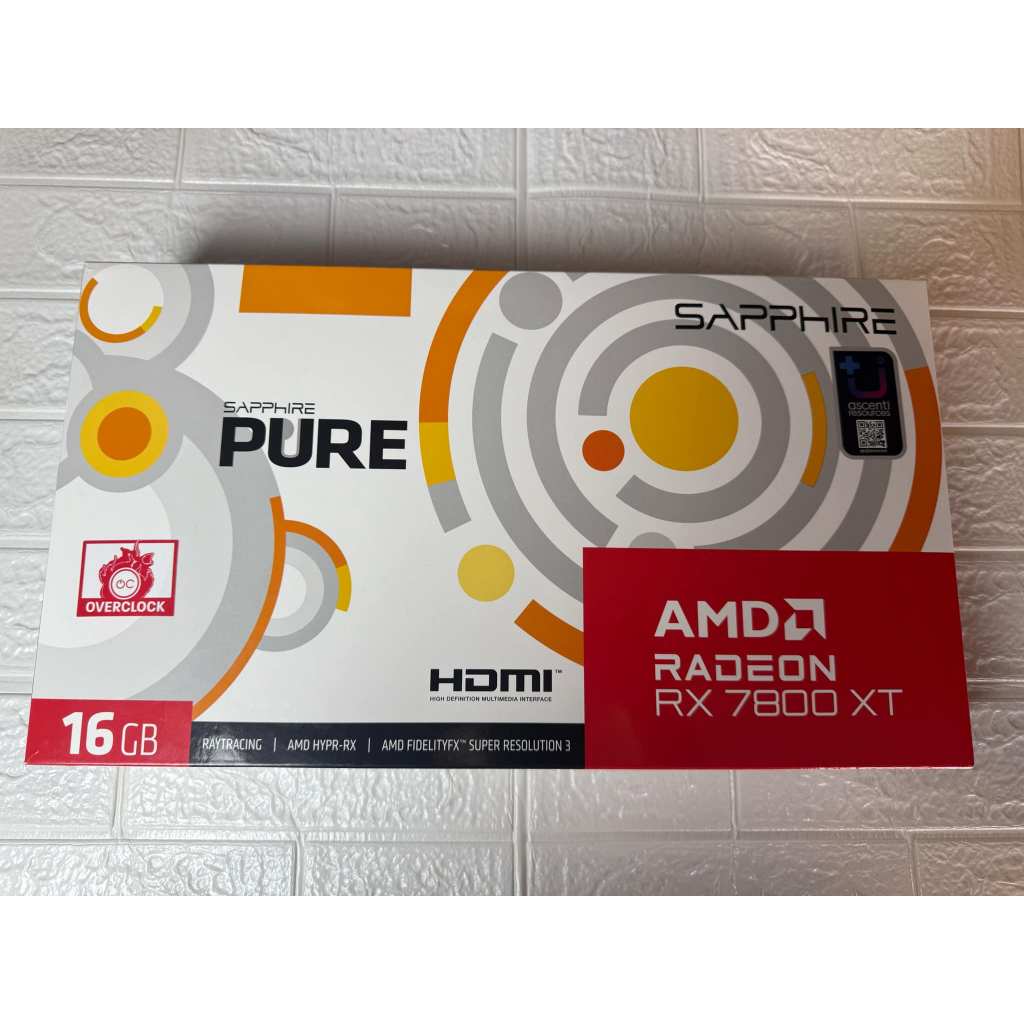 RTX4070ti /RX 7800 XT 16GB - 16GB GDDR6 (WHITE) มือ2ประกันศูนย์ 2ปี11เดือน