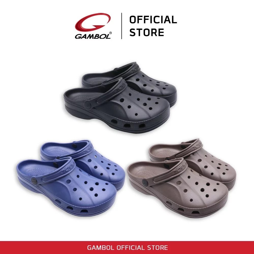 GAMBOL รุ่น GM/GW42211 แกมโบล รองเท้าแตะสวมชายหญิง หัวโต หัวปิด Size 36-44