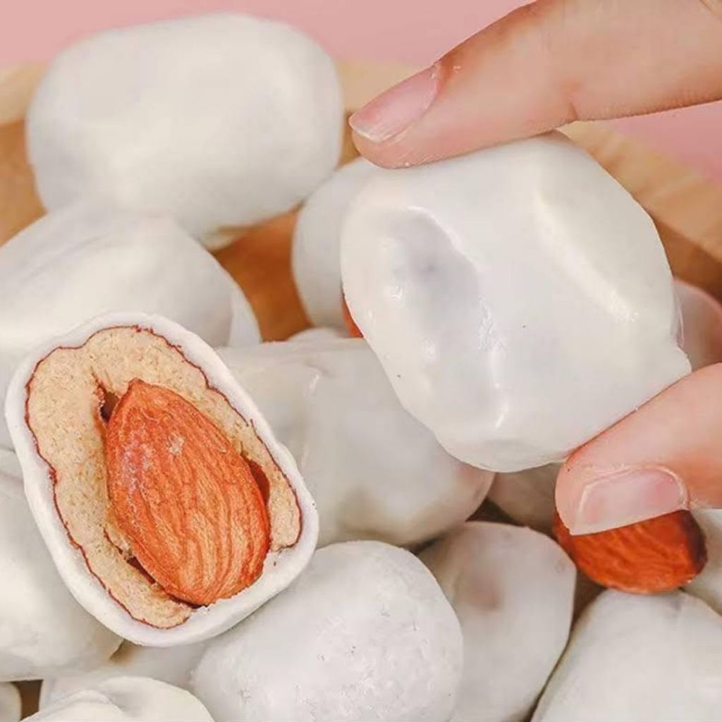 พุทรานมชีสอัลมอนด์ พุทราแอลมอนด์สอดไส้นมชีส พุทราเคลือบนมชีส🥛🧀 พุทรานมสดชีส - รูปที่ 3