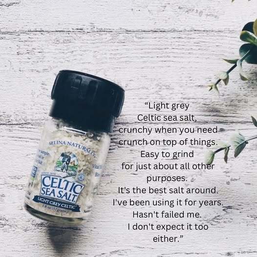 Celtic Sea Salt , Light Grey Celtic , Vital Mineral Blend Mini Salt Grinder 51g. เกลือสีเทาอ่อน เป็น