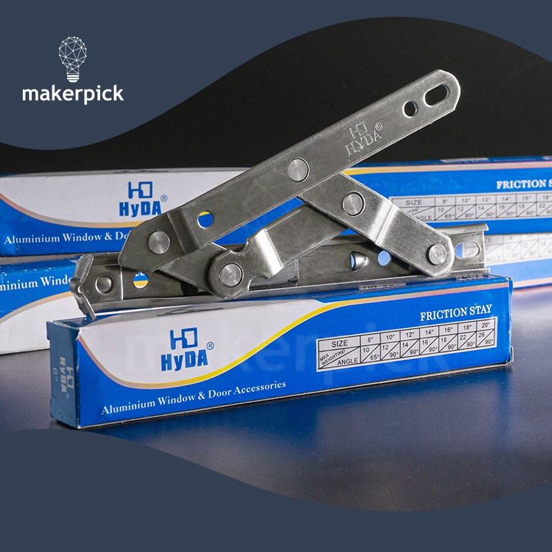 บานพับโฟร์บาร์ บานพับกระทุ้ง บานพับHYDA Friction hinge 4 bar Aluminium Window&door Accessories