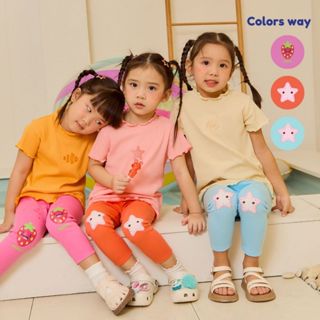 e'clat เลกกิ้งเด็ก กางเกงขายาว เด็กผู้หญิง 1-6ปี ผ้าcotton ผ…