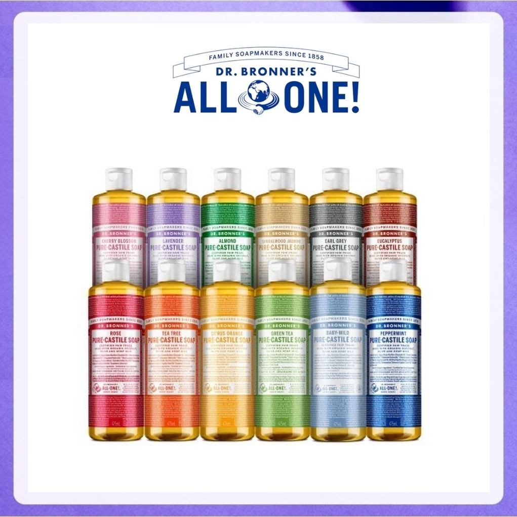 Dr. Bronner's / Dr.Bronner's Pure Castile Soap 475ml, 950ml