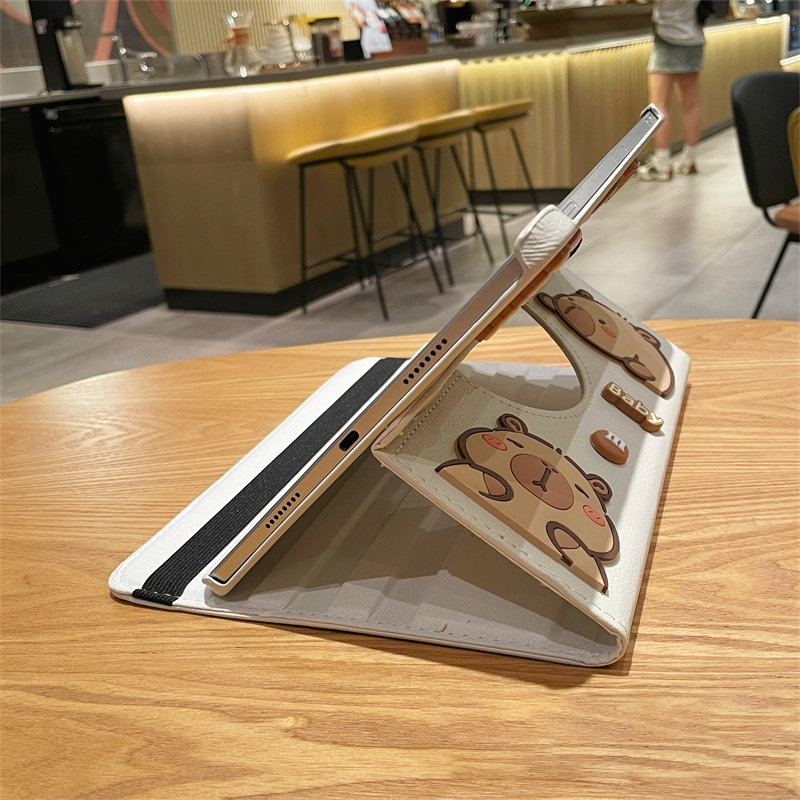 🚀จัดส่งจากกรุงเทพฯ🚀เคสipad Capibara Gen9 Pro11 2024 Air7/6 13 Gen8 Air5น่ารัก เคสไอแพด Gen11 Mini7 - รูปที่ 4