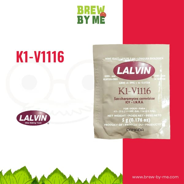 ยีสต์หมักไวน์ Lalvin K1-V1116 #ทำไวน์ #homebrew