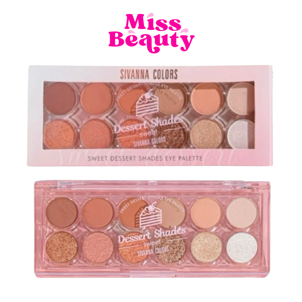 HF725 Sivanna Colors Sweet Dessert Shades Eye Palette ซีเวนน่า คัลเลอร์ส สวีท ดิเซิร์ท เชดส์ อาย พาเลท อายแชโดว์ 13.6 ก.
