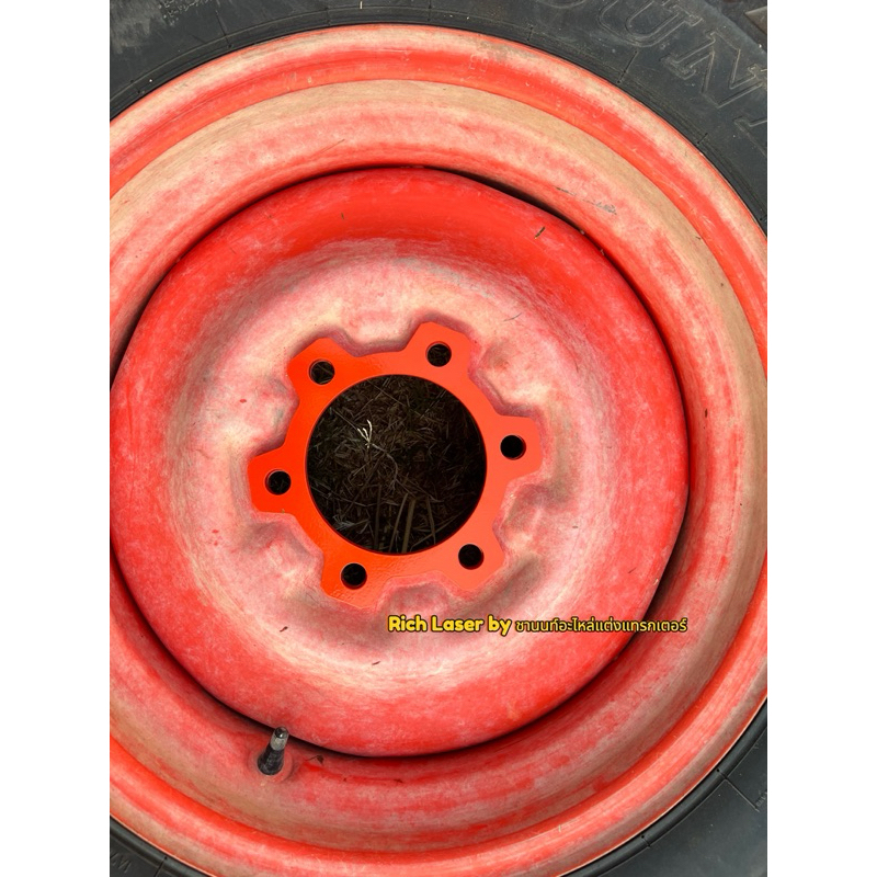 เพลทกลับล้อรถไถคูโบต้า รุ่น L ใส่ได้ ราคาต่อ 1 ชุด หรือ 2 ชิ้น #รถไถคูโบต้า ขายเป็นชุด ใช้สลับล้อซ้ายขวา - รูปที่ 3