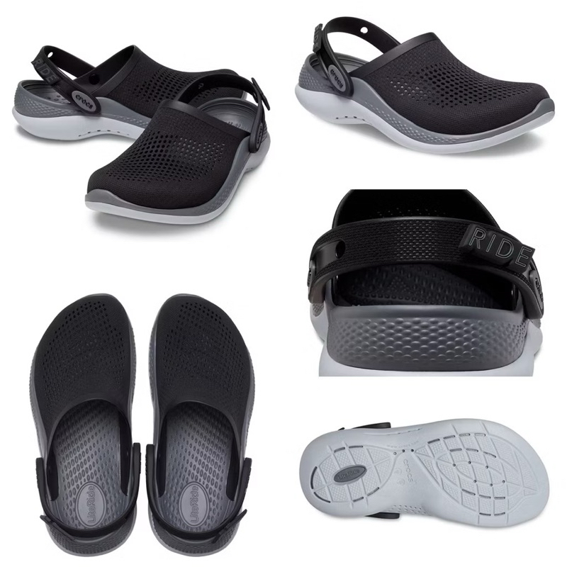 【จัดส่งทันที】OUTLETS 🇻🇳 เวียดนาม รองเท้าลำลองผู้ใหญ่ CROCS LITE RIDE 360 รองเท้าแตะ ใส่สบาย นุ่มสบายเท้ามาก