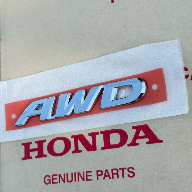 📌แท้ศูนย์ โลโก้ AWD CRV G5 2017-2021 ขนาด 15x2.2cm (ANN-75719-TLA-A00)