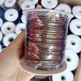 เชือกหนัง เชือกถัก เชือกแว๊กซ์ขนาด2-2.5 มิล