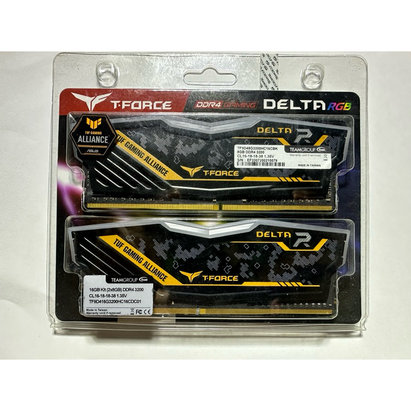 RAM DDR4(3200) 16GB TEAM DELTA TUF RGB