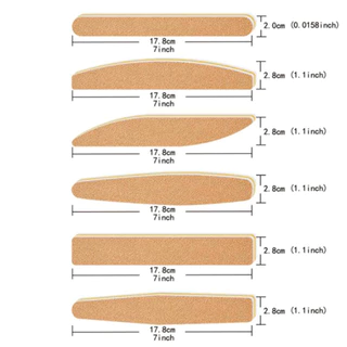 ตะไบเล็บ NailShine รุ่น สีน้ำตาล 100/180 ตะไบคุณภาพดี ตะไบ กันน้ำได้ (1ชิ้น)