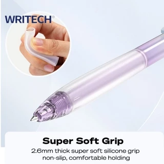 Writech ปากกาเจล #W-0178 รุ่น Super Soft Grip ขนาด 0.5 มม. หมึกน้ำเงิน หมึกแห้งไว (ราคาต่อ 1 ด้าม)
