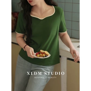 ใหม่/#3535-เสื้อเเฟชั่นผู้หญิง เสื้อสาวอวบใส่ได้ ผ้านิ่มใส่สบาย