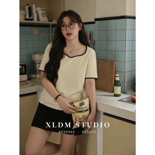 ใหม่/#3535-เสื้อเเฟชั่นผู้หญิง เสื้อสาวอวบใส่ได้ ผ้านิ่มใส่สบาย