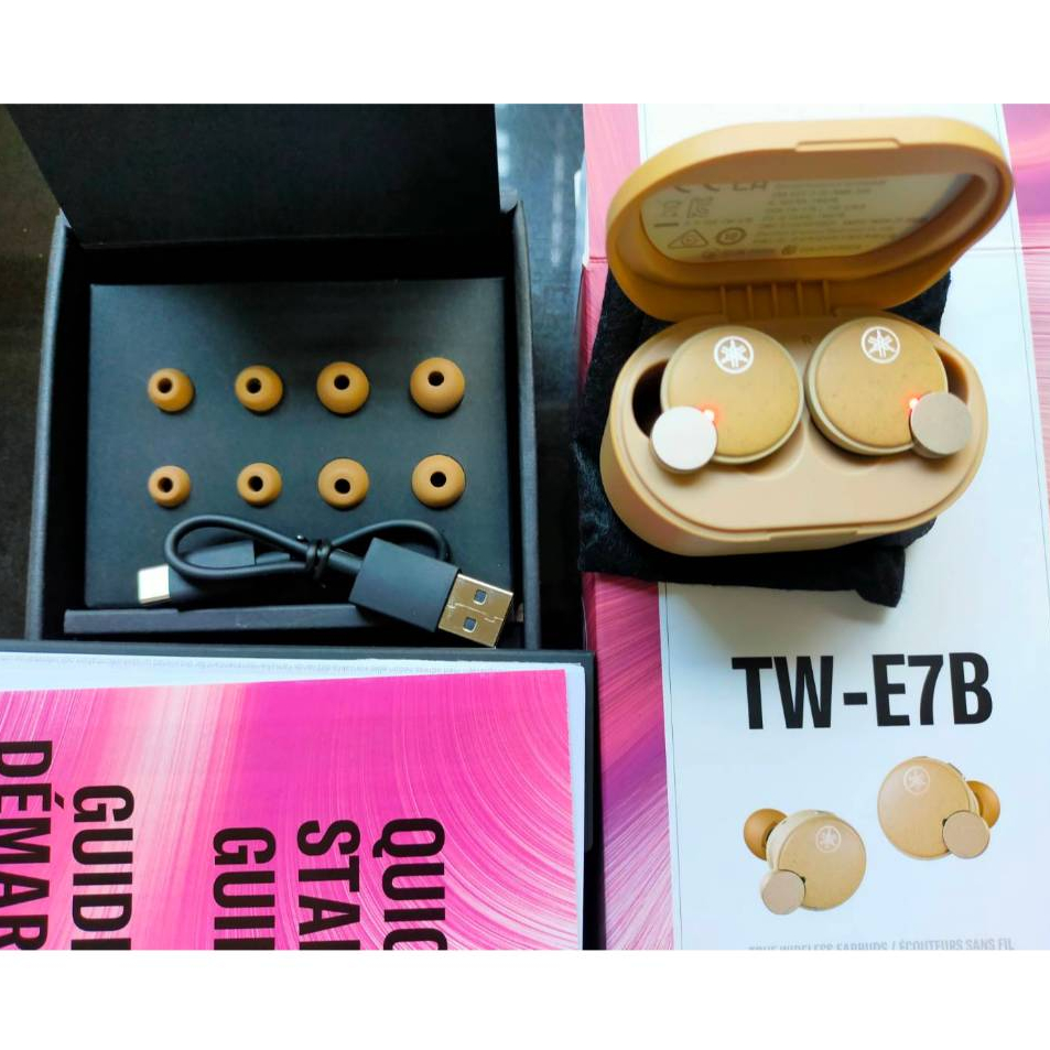 หูฟ้ง YAMAHA TW-5B, TW-7B, Tw-E5A,  TW-E3B หูฟังไร้สาย  แบบ Earbuds Blue