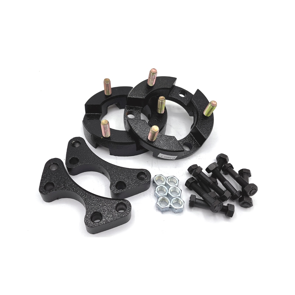 1 คู่ (2 ตัว) ชุดยกสูง เหล็กหนุนหัวโช๊ค Isuzu D-MAX หนา 1 นิ้ว (พร้อมน๊อตร้อยลูกหมากและตัวรองลูกหมาก