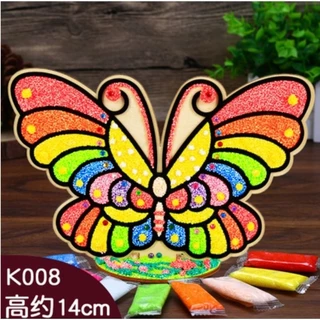🇹🇭🇹🇭พร้อมส่ง ลายเยอะ🇹🇭🇹🇭 ดินโฟม กระดานแปะเม็ดโฟม diy ระบายสีแผ่นไม้ ดินปั้น ของเล่นเสริมพัฒนาการ ลายใหม่